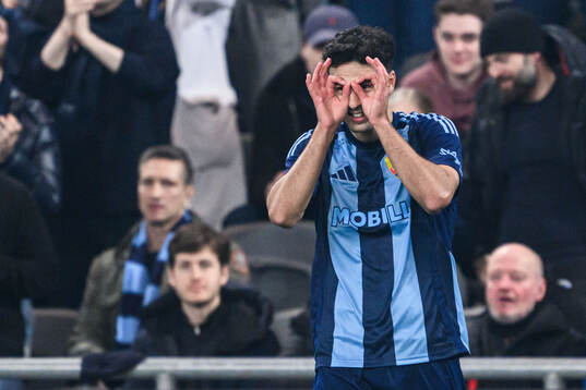 Djurgårdens Deniz Hummet  jublar