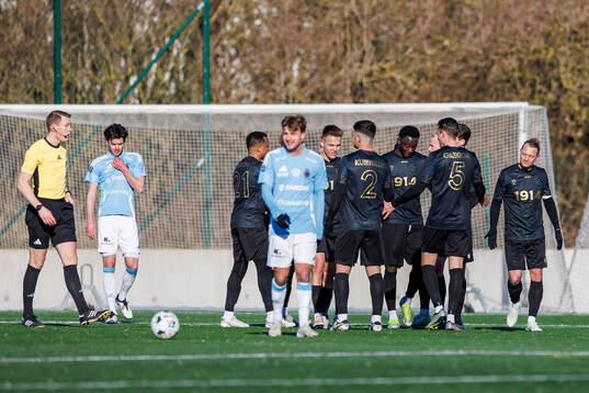 Halmstads spelare jublar