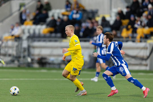IK Oddevolds Olle Kjellman Olblad och IFK Göteborgs Tobias