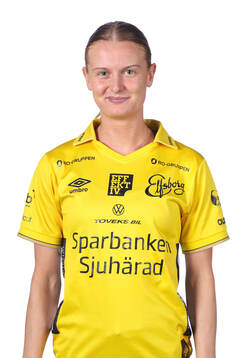 Elfsborgs Hanna Jiozon poserar för ett porträtt den 17 februari 2025 i Borås.