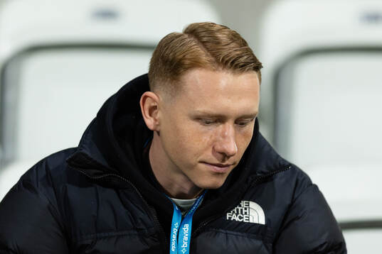 Häckens Julius Lindberg på läktaren