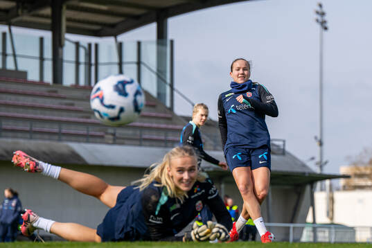 Guro Reiten of the Norwegian women's national football team
