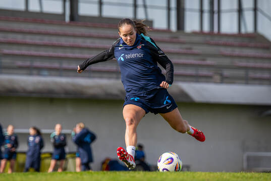 Guro Reiten of the Norwegian women's national football team