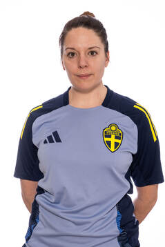 Caroline Larsson, Koordinator, poserar för porträtt