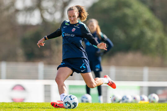 Marit Bratberg Lund of the Norwegian women's national football team