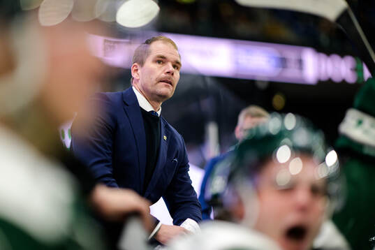 Färjestads tränare Thomas Mitell