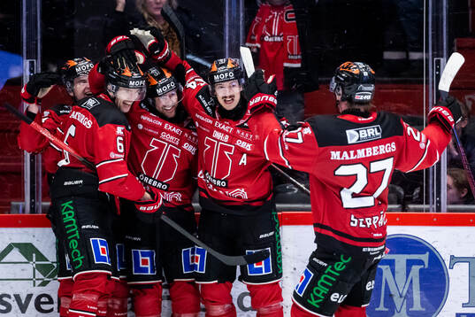 Örebros Hannes Björninen, Filip Berglund, Peetro