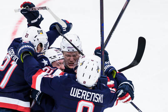 Dylan Larkin, Jake Sanderson, Brady Tkachuk, Auston