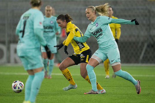 Elfsborgs Ida Backlund och Jitexs Elin Lindbäck