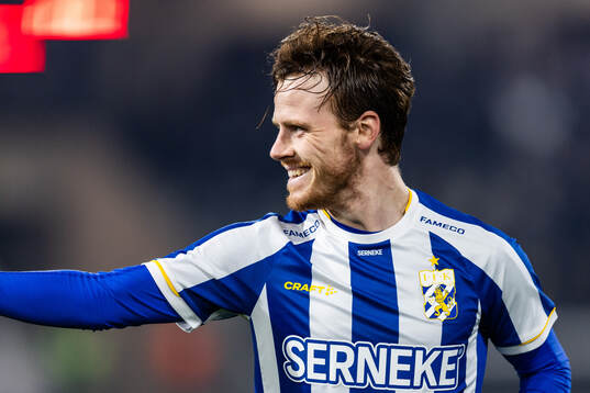 IFK Göteborgs Tobias Heintz jublar
