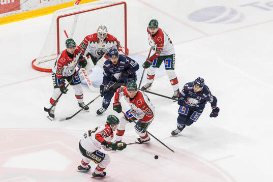 Frölundas Linus Nässen och David Edstrom och Linköpings