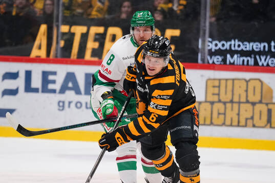 Rögles Linus Sandin och Skellefteås Måns Forsfjäll