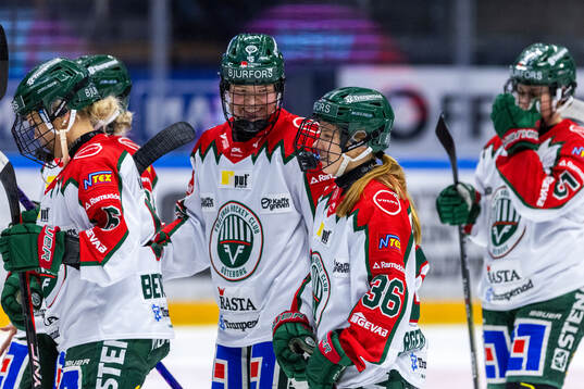 Frölundas Paula Bergström och Emilia Bergeby Hallbeck