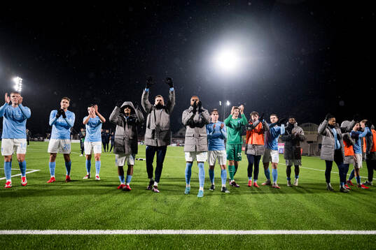 Malmö FFs spelare jublar