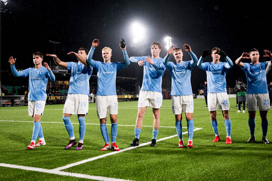 Malmö FFs spelare jublar