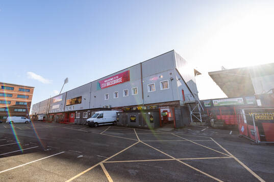 General exterior view of Racecourse Ground