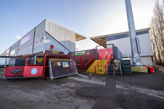 General exterior view of Racecourse Ground