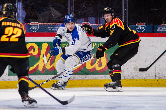Leksands Martin Karlsson och Brynäs Johannes Kinnvall