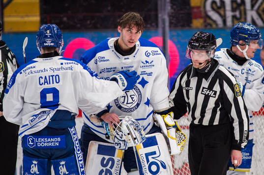 Leksands målvakt Marcus Gidlöf