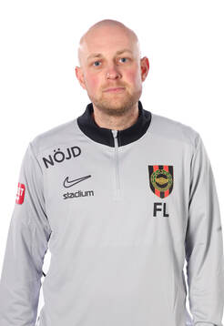 Brommapojkarnas tränare Fredrik Landén poserar för ett porträtt den 27 februari 2025 i Stockholm.