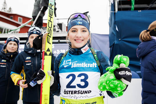 Competes in the women's 6 km sprint