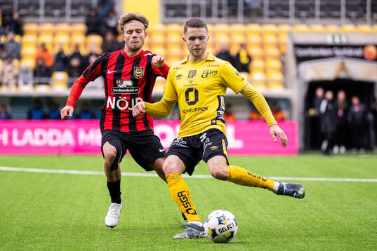 Brommapojkarnas Wilmer Odefalk och Elfsborgs Julius