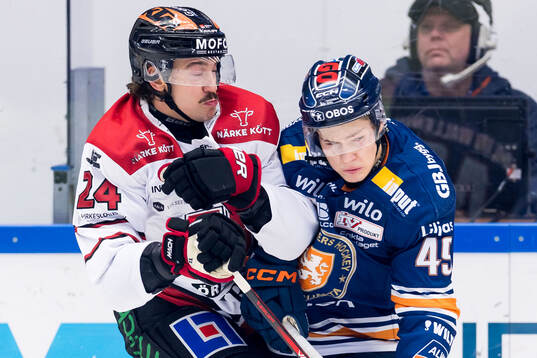 Örebros Hannes Björninen och Växjös Leo Sahlin Wallenius