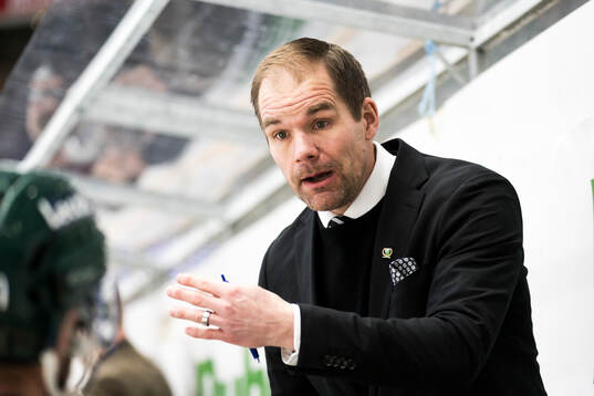 Färjestads tränare Thomas Mitell