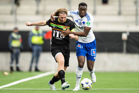 GAIS August Wängberg och IFK Norrköpings Yahya Kalley
