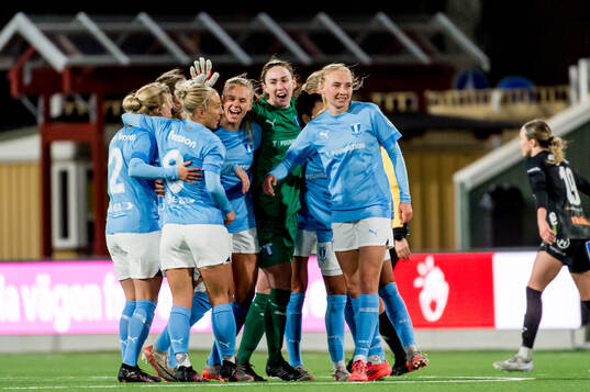 Malmö FFs spelare jublar