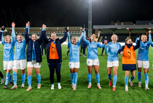 Malmö FFs spelare jublar