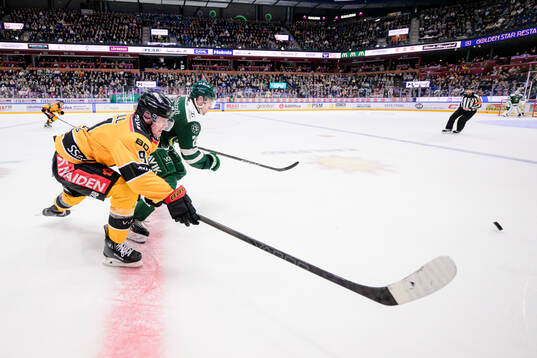 Luleås Brian O'neil och Färjestads Joel Nyström