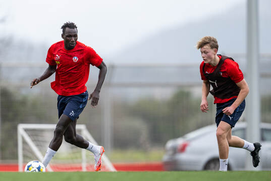 Ebrima Bajo och Alvin Nordin