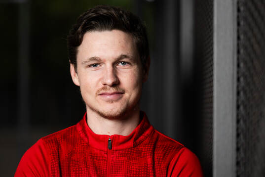 Helsingborgs Max Svensson poserar för ett porträtt den 5 mars 2025 i Palma de Mallorca. 