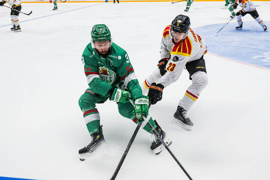 Rögles Michael Kapla och Brynäs Oskar Lindblom