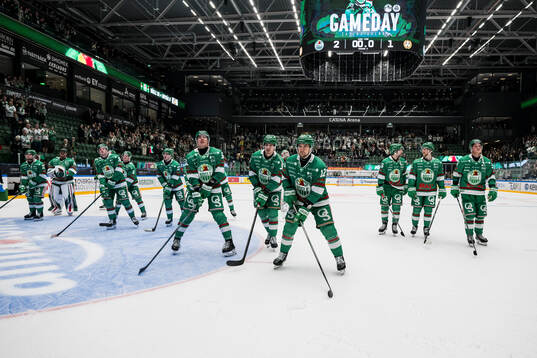 Rögles Lubos Horky, Albin Sundsvik och Brady Ferguson