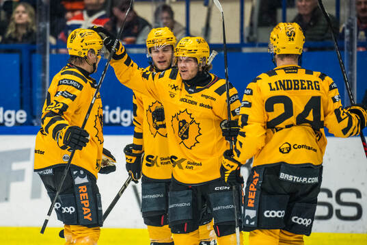 Skellefteås Anton Heikkinen jublar