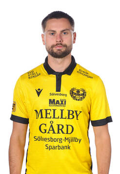 Mjällbys Axel Norén poserar för ett porträtt den 6 mars 2025 i Blekinge.