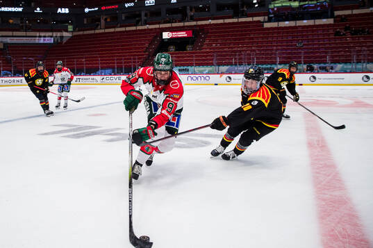 Frölundas Alva Johnsson och Brynäs Celine Tedenby