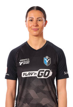 Växjös Nellie Karlsson poserar för ett porträtt den 7 mars 2025 i Växjö.