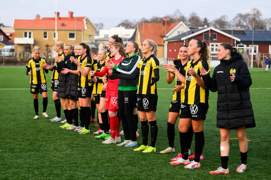 Hammarbys spelare jublar