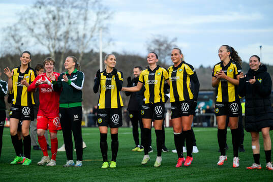 Hammarbys spelare jublar