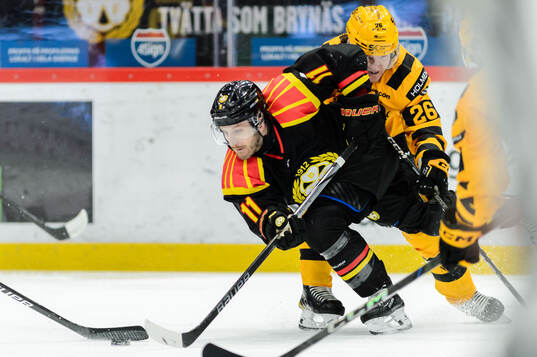 Brynäs Jordan Schroeder och Skellefteås Anton Heikkinen
