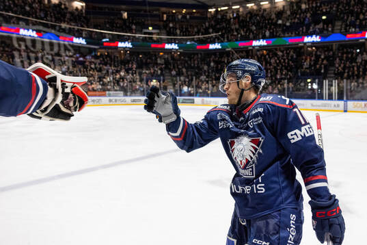 Linköpings Henrik Törnqvist jublar