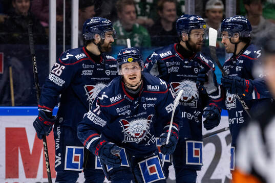 Linköpings Henrik Törnqvist jublar