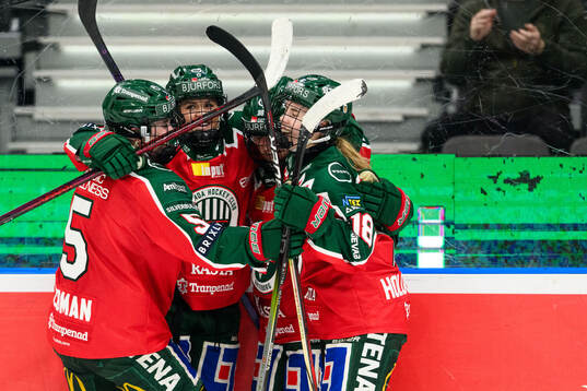 Frölundas Sydney Brodt jublar