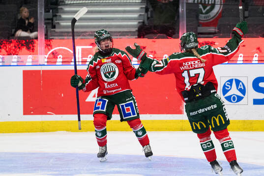 Frölundas Sydney Brodt jublar