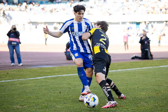 IFK Göteborgs Eman Markovic och Hammarbys Hampus Skoglund