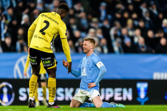 Elfsborgs Terry Yegbe och Malmö FFs Anders Christiansen