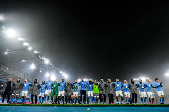 Malmö FFs spelare jublar